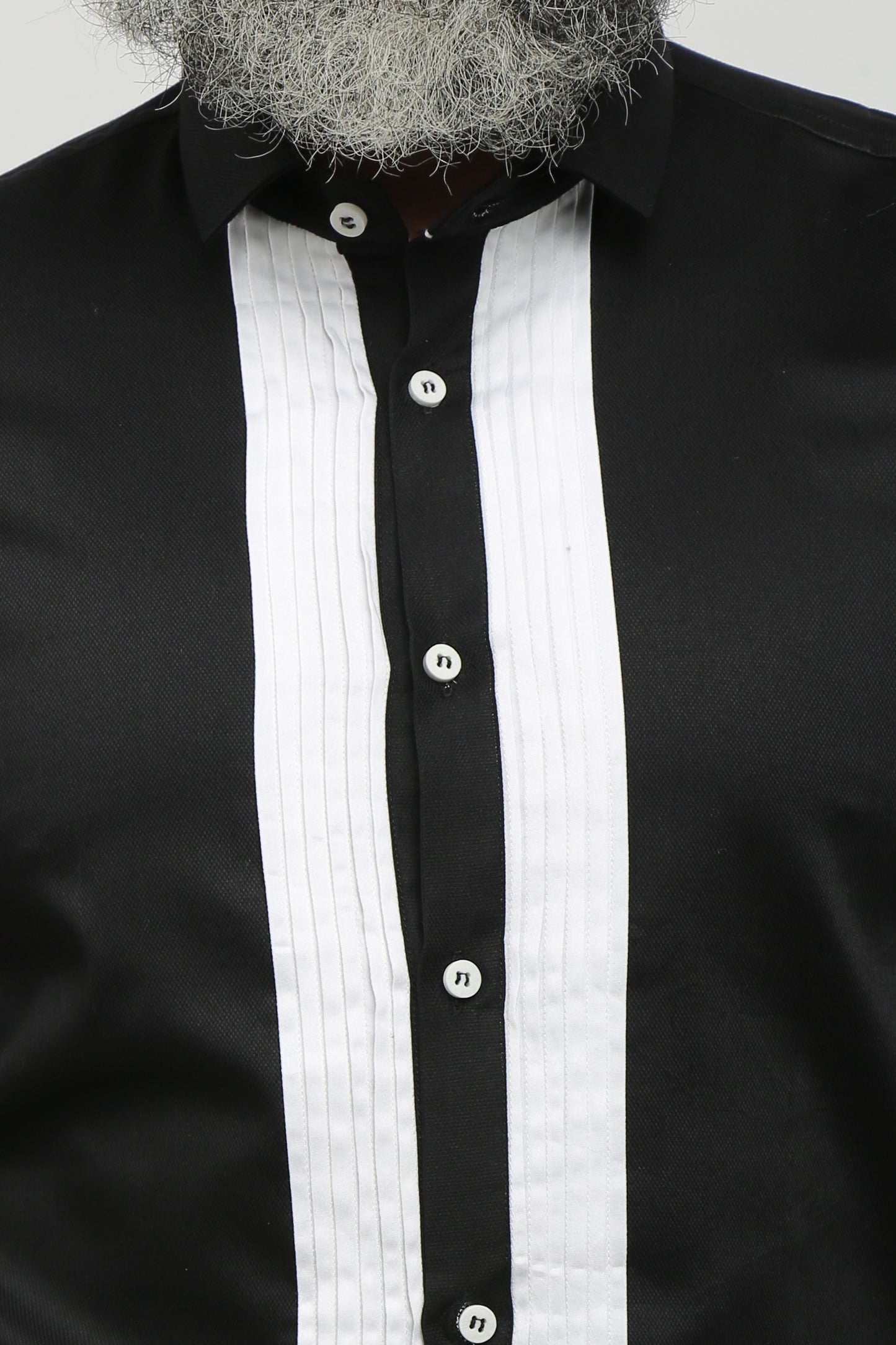 Black Tuxedo Formal Shirt